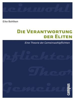 cover image of Die Verantwortung der Eliten